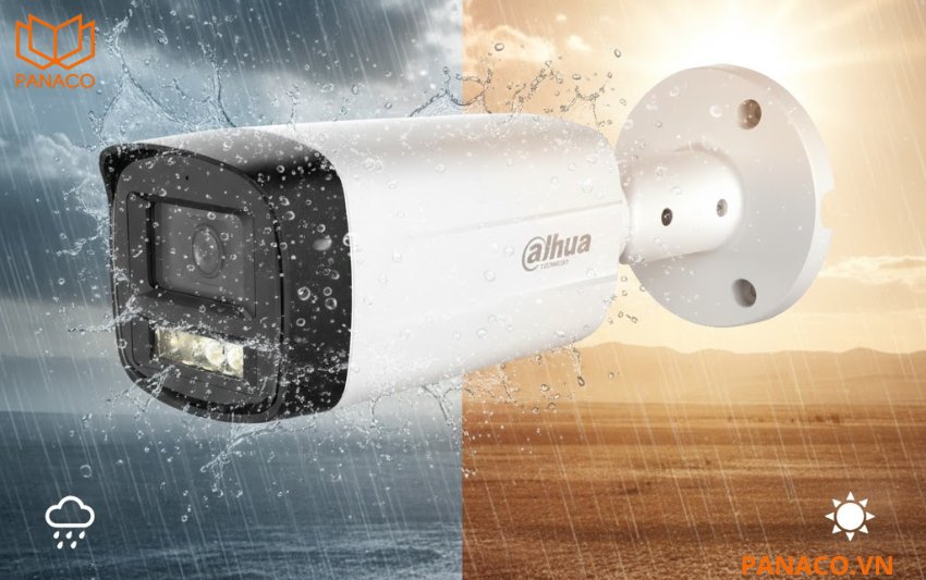 DH-HAC-HFW1500THP-IL-A sở hữu phần vỏ ngoài kết hợp giữa nhựa cứng và kim loại đạt chuẩn IP67