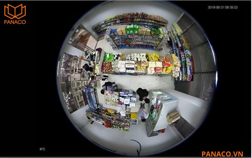 DH-IPC-EB5541P-AS thiết kế ống kính mắt cá góc nhìn 180 độ