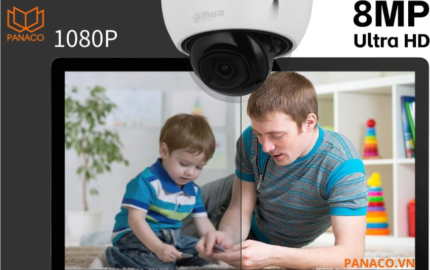 Camera Dahua DH-IPC-HDBW2841R-ZS được trang bị cảm biến CMOS kích thước 1/2.7 inch kết hợp độ phân giải 8 Megapixel, mang đến chất lượng hình ảnh vô cùng sắc nét