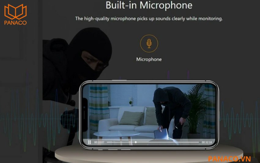 DH-IPC-HDW3449QM-S-IL tích hợp micro thu âm rõ ràng