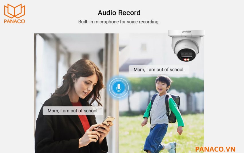 DH-IPC-HDW3649QM-S-IL tích hợp micro thu âm rõ ràng