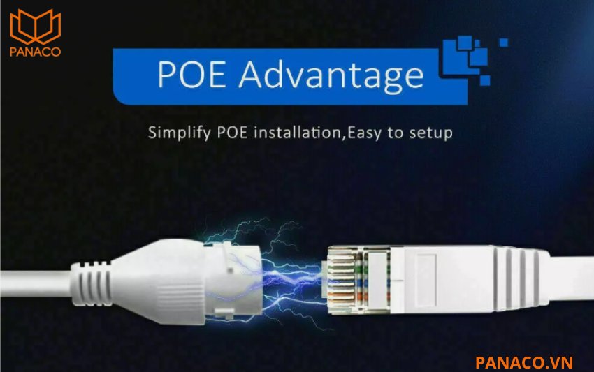 Camera POE Dahua hỗ trợ cả hai hình thức cấp nguồn là 12VDC và PoE