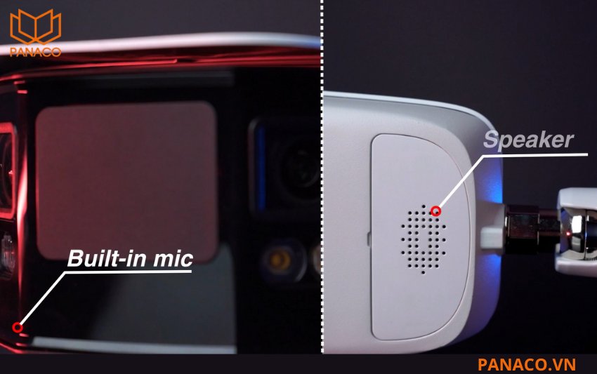 DH-IPC-PFW5849-A180-E2-ASTE tích hợp micro thu âm rõ ràng và loa phát âm thanh mạnh 