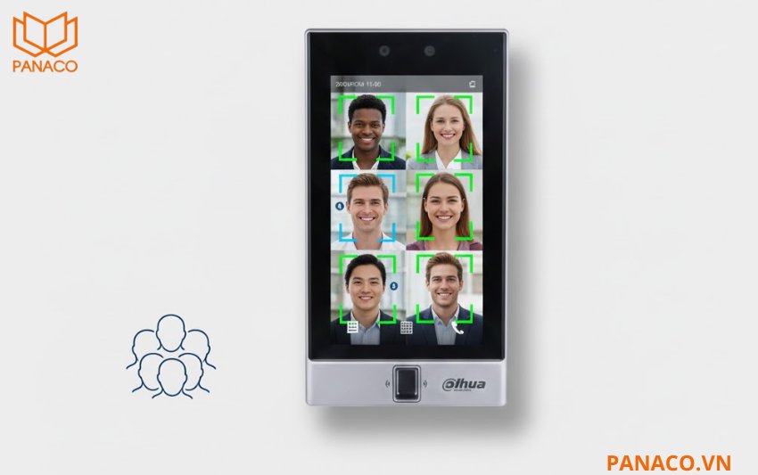 DHI-ASI7214S-W khả năng tự động nhận diện đồng thời lên đến 6 khuôn mặt
