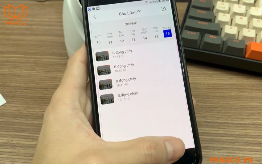 DHI-HY-FT431LDP gửi thông báo cảnh báo trực tiếp về ứng dụng DMSS trên điện thoại