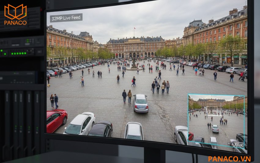 DS-96128NI-M16 kết nối camera IP có độ phân giải tối đa 32MP