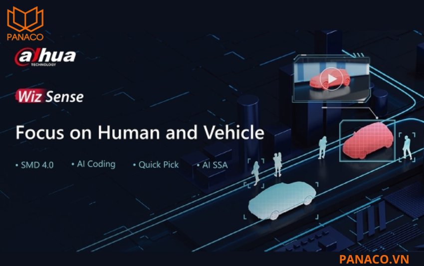 Dahua DH-IPC-HFW2841T-ZAS thuộc dòng WizSense 2, dòng sản phẩm ứng dụng trí tuệ nhân tạo (AI) tiên tiến của Dahua