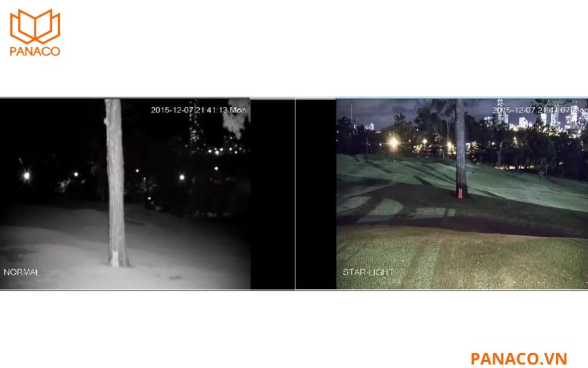 Dahua DH-IPC-HFW2841T-ZAS tích hợp công nghệ Starlight, mang lại khả năng hiển thị màu sắc sống động ngay cả trong điều kiện ánh sáng yếu