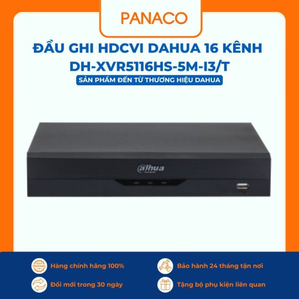 Đầu ghi HDCVI Dahua 16 kênh DH-XVR5116HS-5M-I3/T