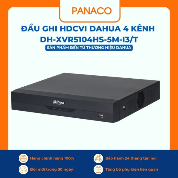 Đầu ghi HDCVI Dahua 4 kênh DH-XVR5104HS-5M-I3/T