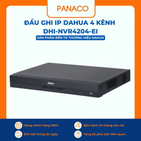 Đầu ghi IP Dahua 4 kênh DHI-NVR4204-EI