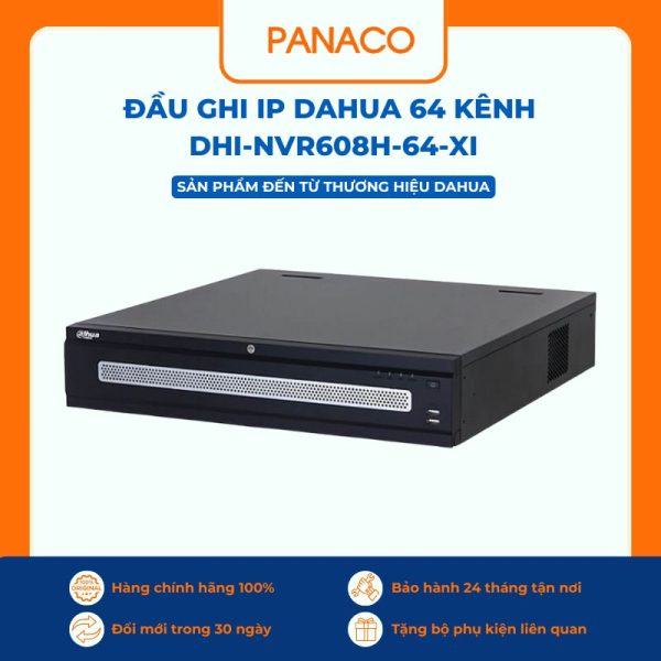 Đầu ghi hình IP 64 kênh Dahua DHI-NVR608H-64-XI