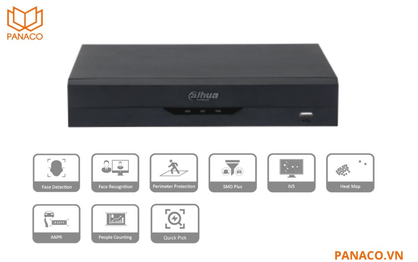 Đầu ghi hình Dahua 8 kênh Acusense DHI-NVR4108HS-EI