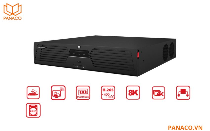 Đầu ghi hình NVR hikvision 16 kênh DS-9616NI-M8_R 8K