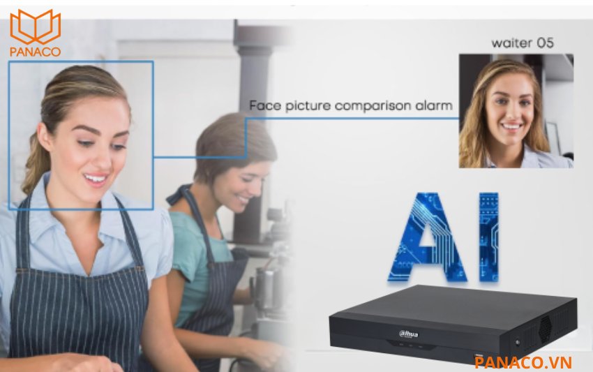 DHI-NVR2104HS-I2 phân tích thông minh hỗ trợ 1 kênh nhận diện khuôn mặt