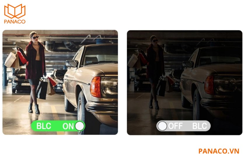 HLC hỗ trợ xử lý ngược sáng, giảm chói từ đèn pha hoặc ánh sáng mạnh