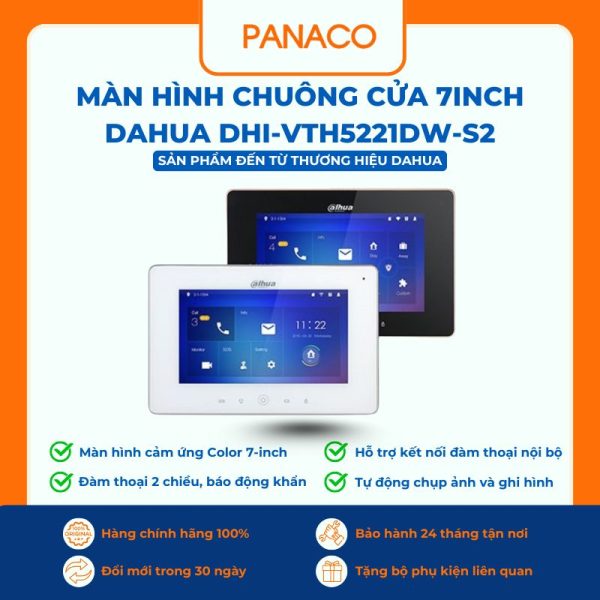 Màn hình màu chuông cửa Dahua DHI-VTH5221DW-S2