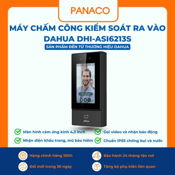 Máy chấm công nhận diện khuôn mặt Dahua DHI-ASI6213S