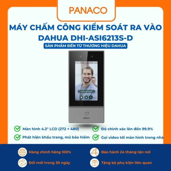Máy chấm công khuôn mặt Dahua DHI-ASI6213S-D
