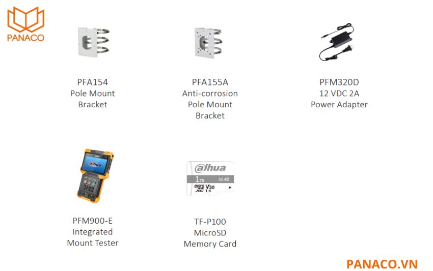 Phụ kiện nên mua khi sử dụng camera Dahua DH-IPC-HFW5842H-ZHE