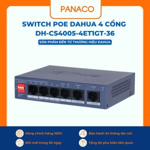 Switch Cloud 5 cổng Dahua DH-CS4005-4ET1GT-36