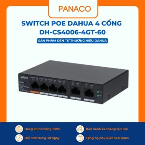 Switch PoE Cloud 6 port Dahua DH-CS4006-4GT-60