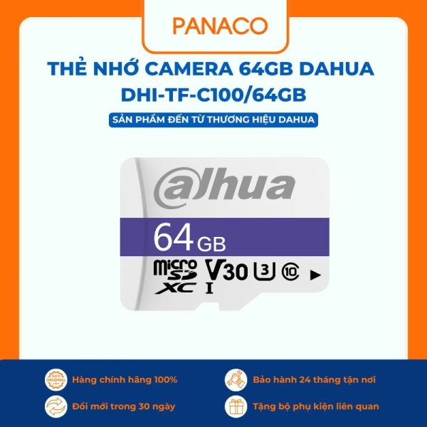 Thẻ nhớ Micro SD 64GB Dahua DHI-TF-C100/64GB
