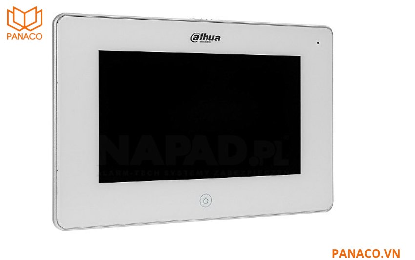 Dahua DHI-VTH5221DW-S2 trang bị màn hình cảm ứng màu 7 inch TFT LCD với độ phân giải 1024×600
