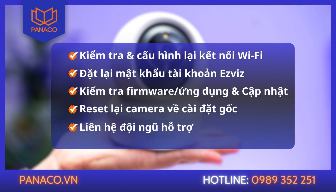 Cách khắc phục cam Ezviz bị lỗi vô hiệu hóa