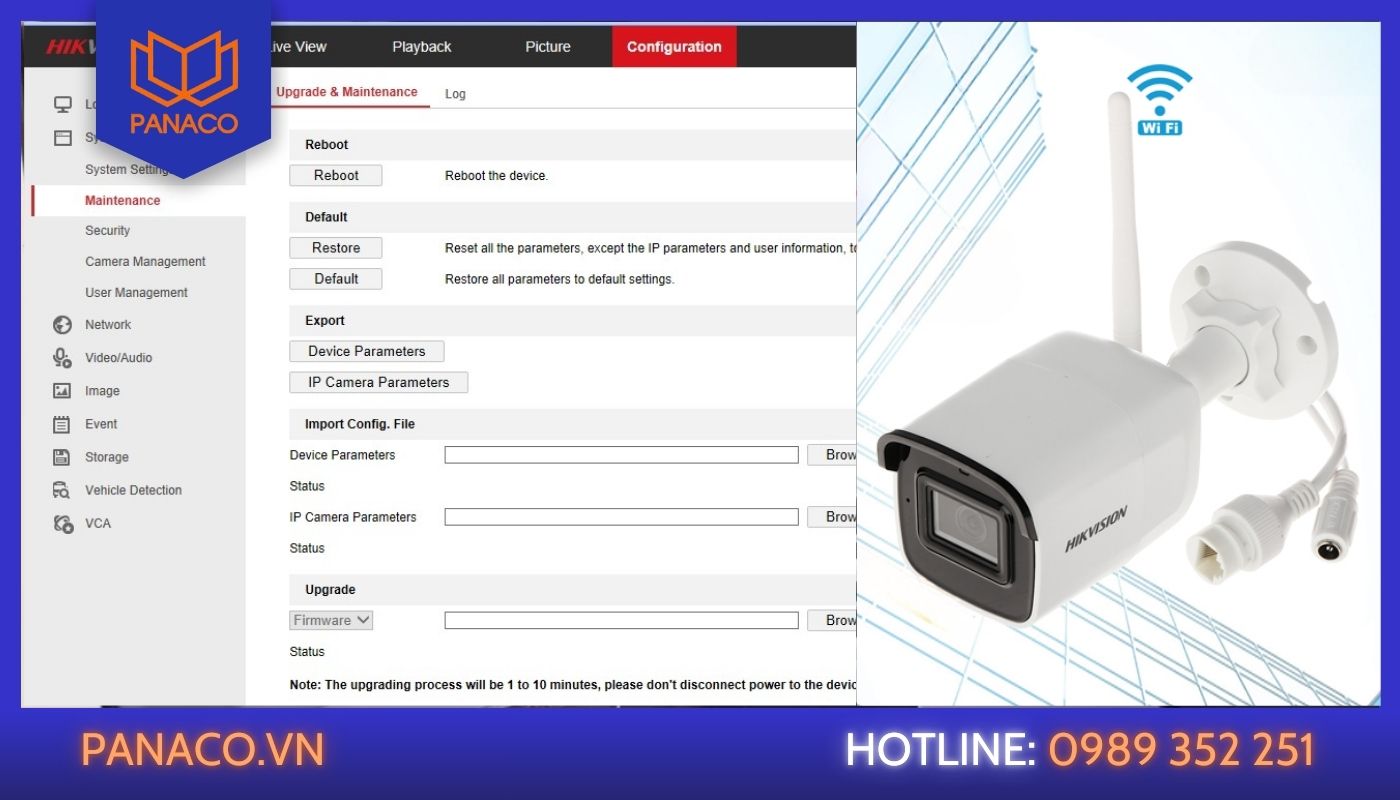 Kiểm tra băng thông và tín hiệu để tối ưu độ nét của camera Hikvision Kiểm tra băng thông và tín hiệu để tối ưu độ nét của camera Hikvision