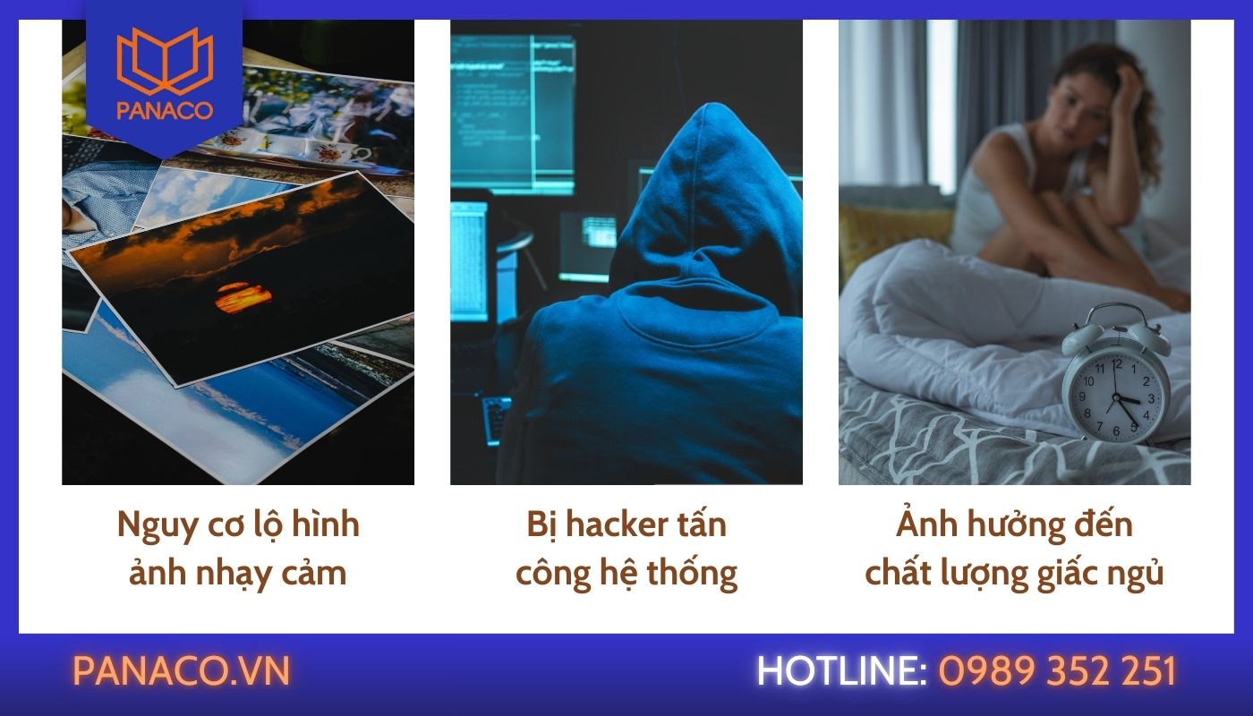 Tác hại ngược của việc lắp camera trong phòng ngủ là bị hacker tấn công, lộ ảnh nhạy cảm...