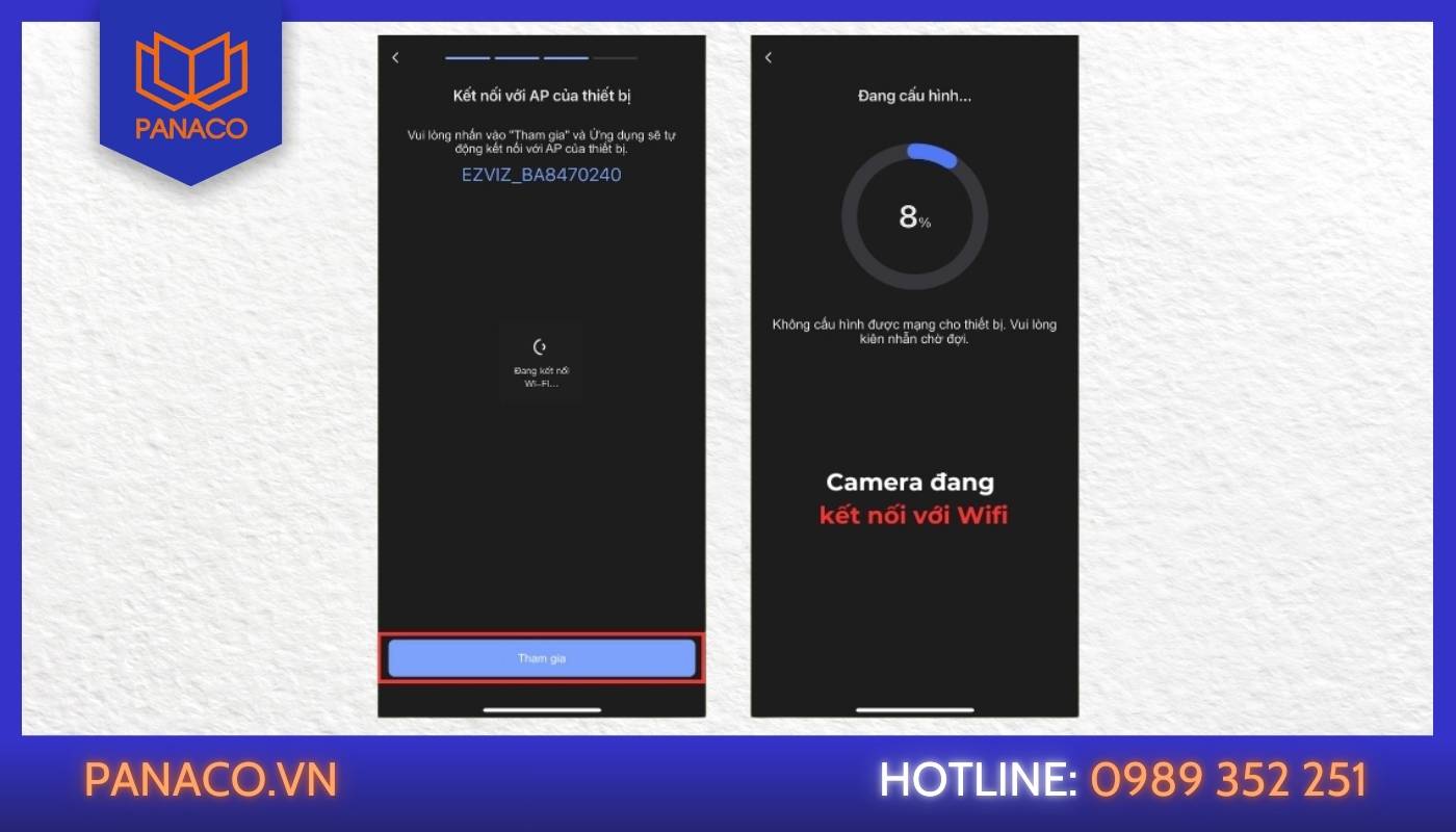 Reset camera Ezviz - B2: Đợi camera cấu hình lại hoàn toàn