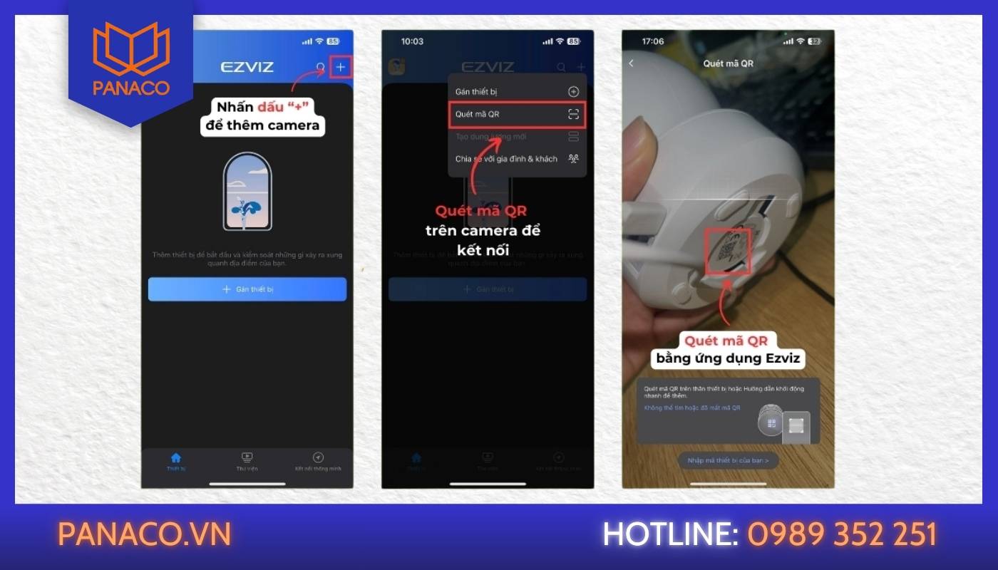 Reset camera Ezviz - B3: Kết nối lại camera với Wifi và tài khoản Ezviz