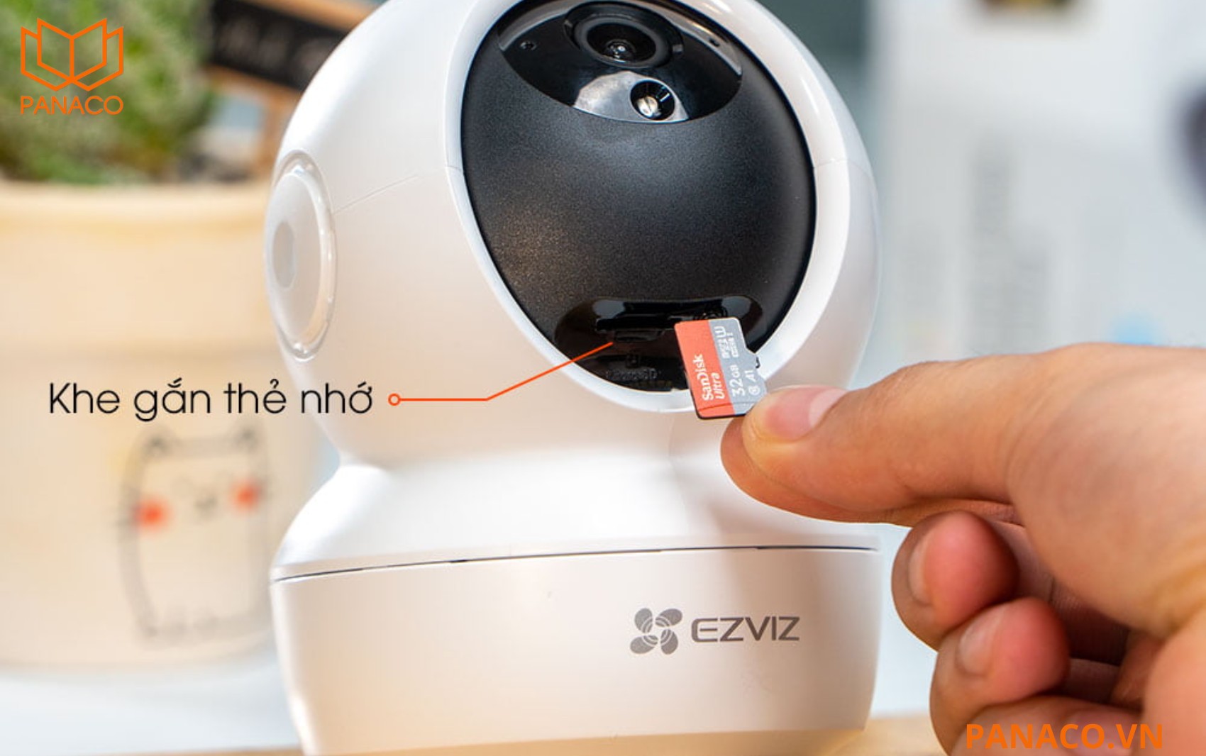 CS-H6c-R105-1L3WF hỗ trợ thẻ nhớ lên đến 512GB, xem lại thoải mái