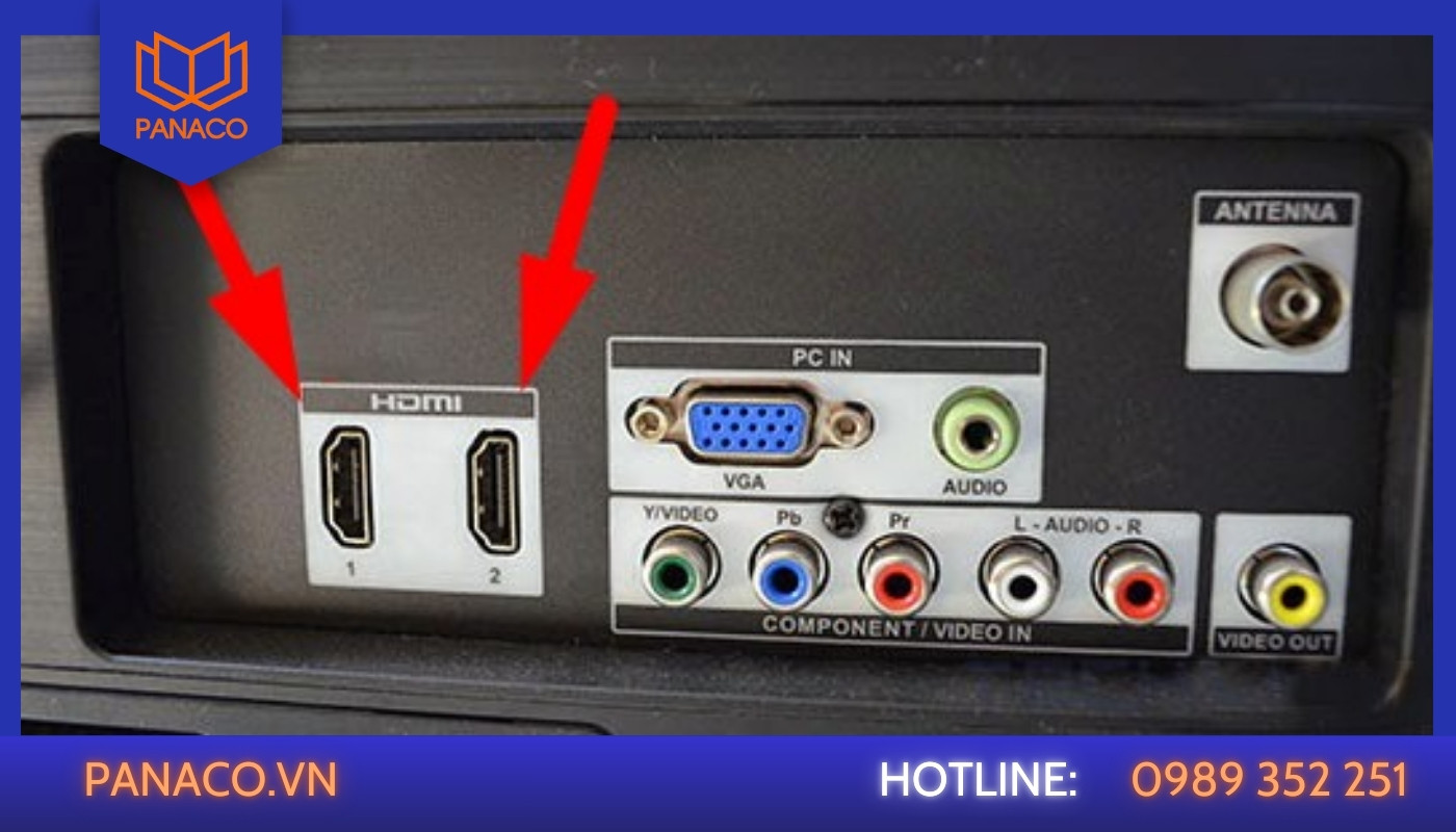 Cách xem camera khi không có Internet bằng cách kết nối đầu ghi với màn hình TV hoặc máy tính bằng cáp HDMI