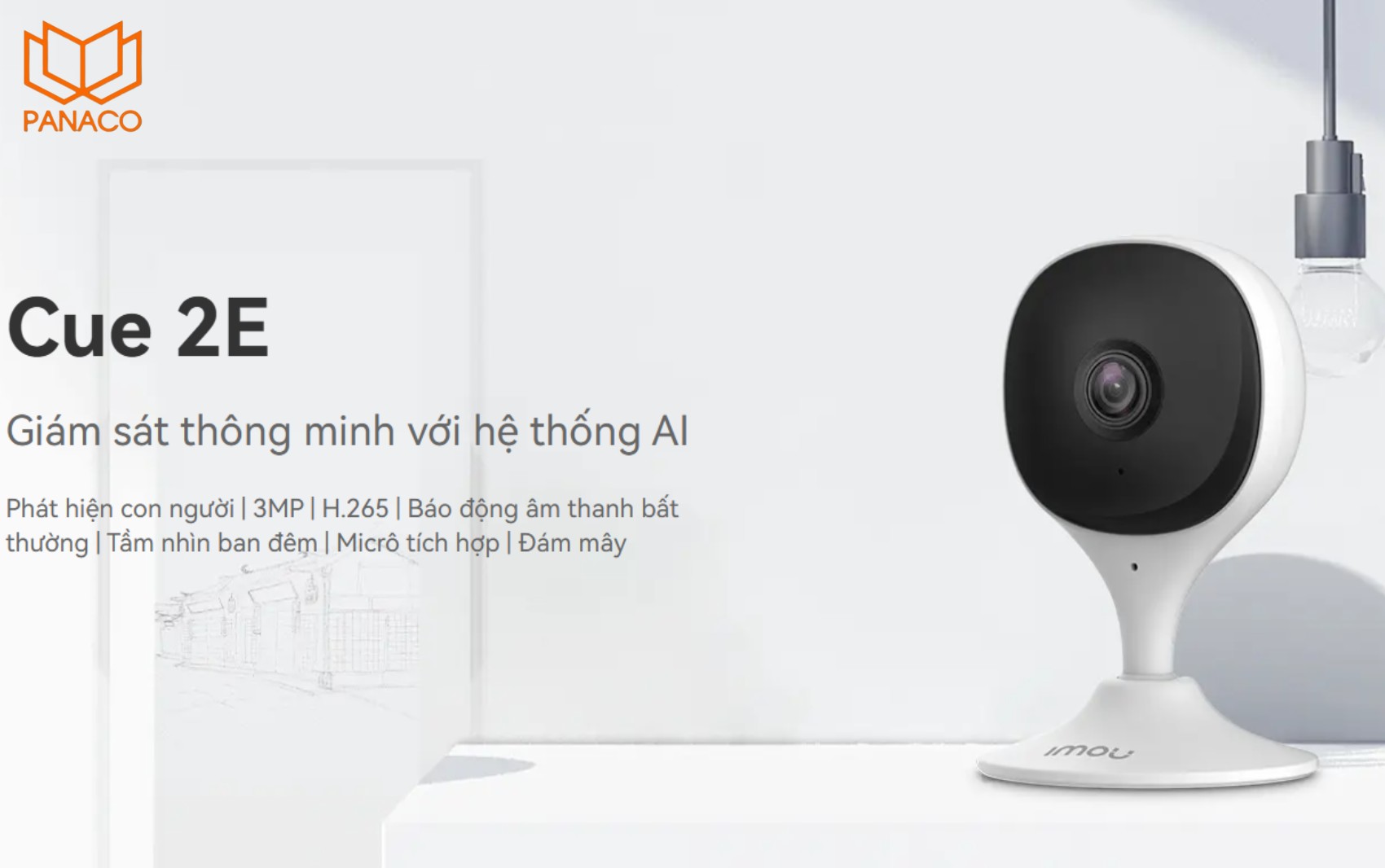 Camera Imou Cue 2E 3MP IPC-C32SP 