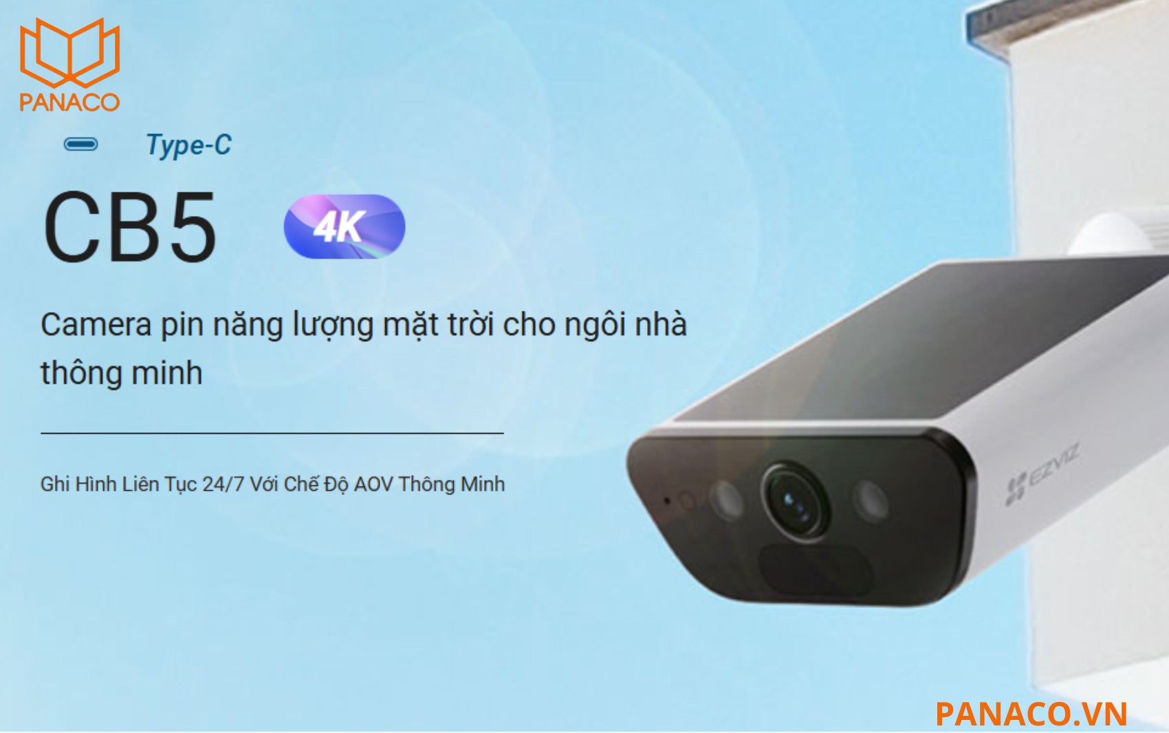 Camera Wifi dùng pin Ezviz CB5 4K
