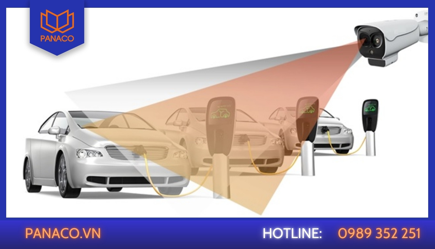Camera lối ra vào trạm sạc – Kiểm soát phương tiện và biển số