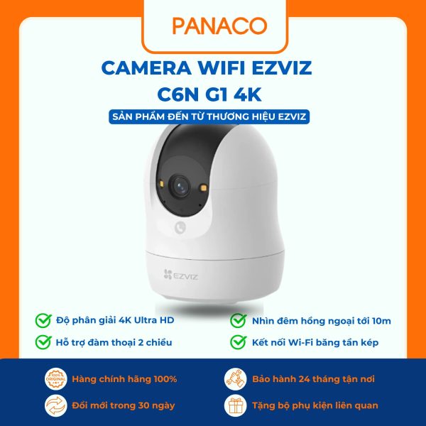 Camera quay quét trong nhà Ezviz C6N G1 4K