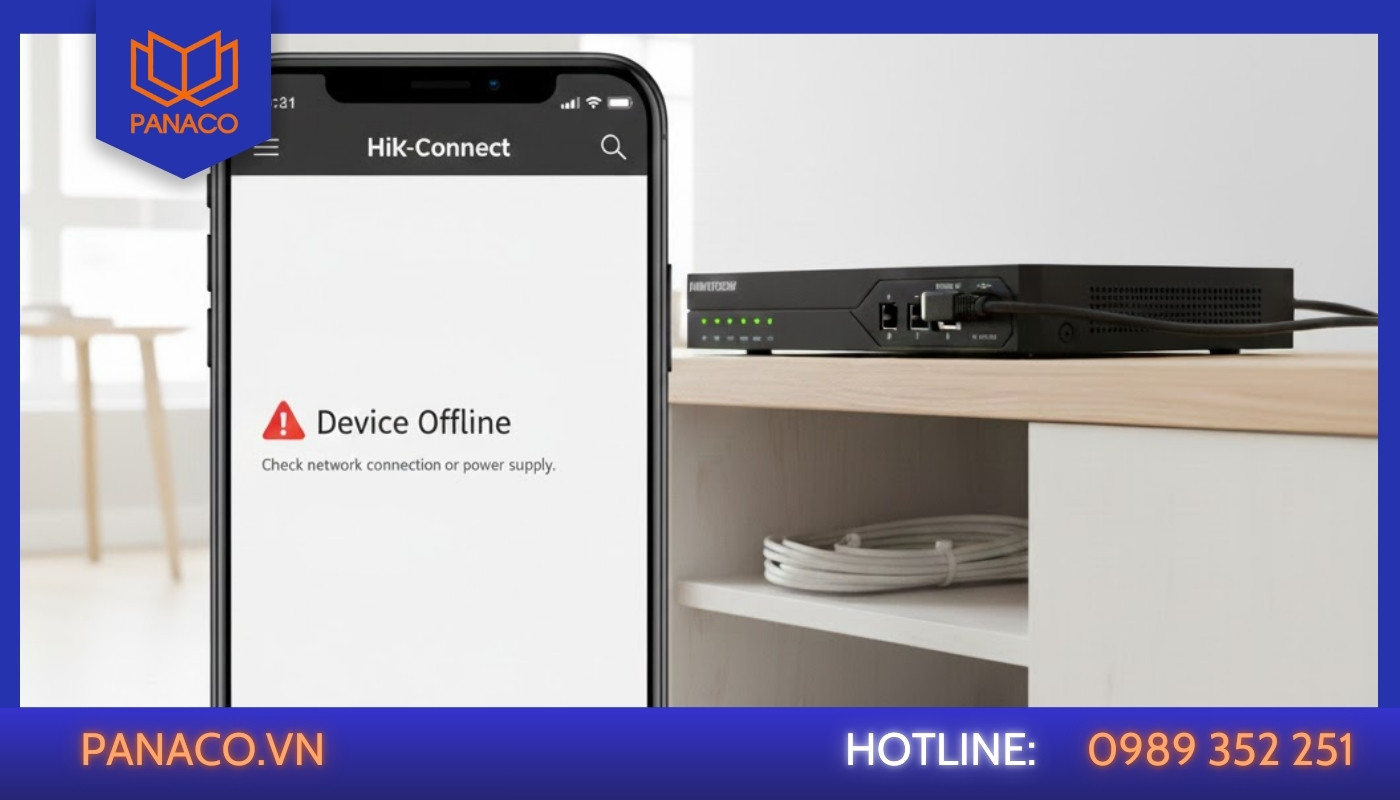 Dấu hiệu nhận biết đầu ghi Hikvision bị lỗi xem từ xa