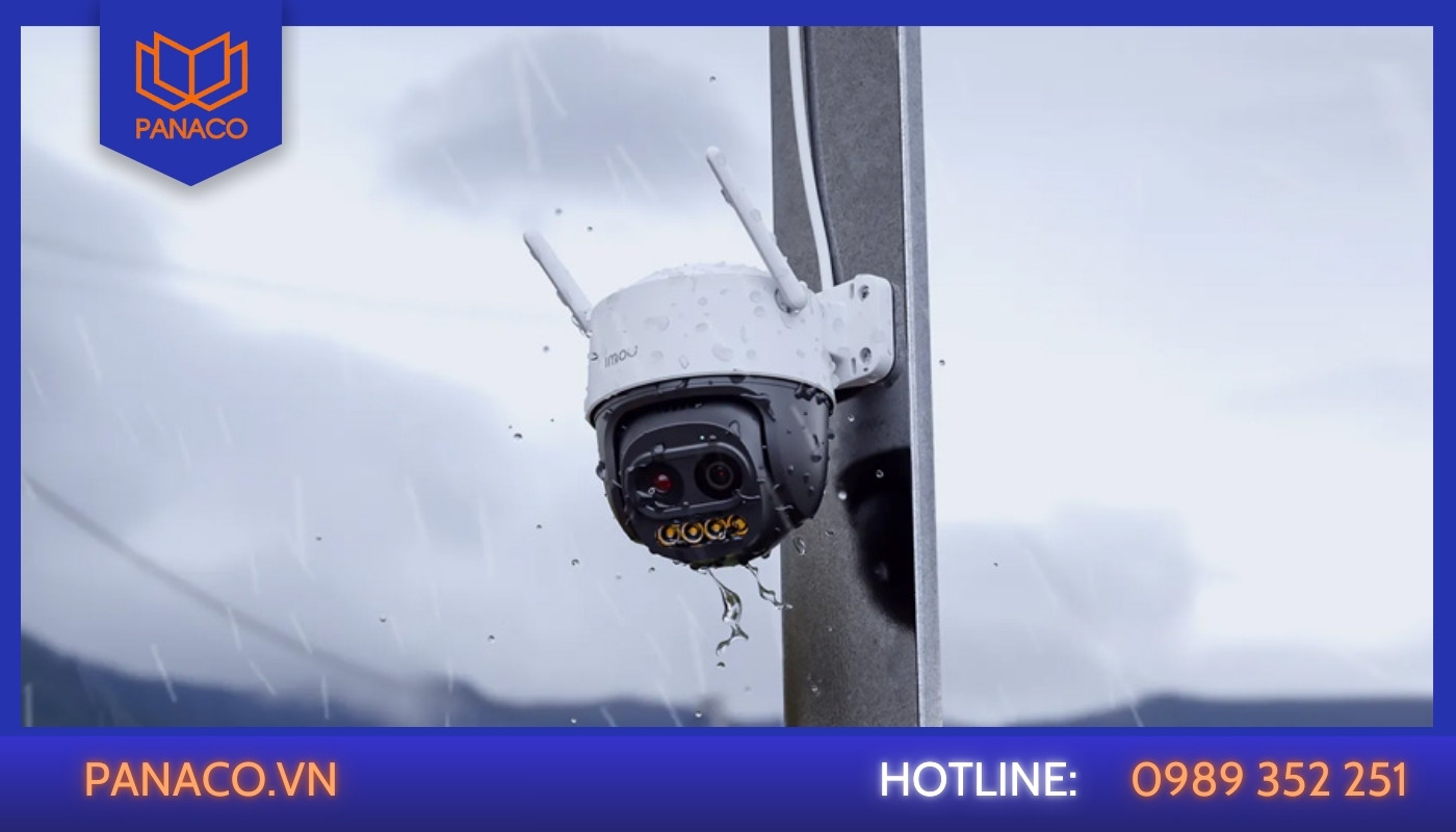 Camera ngoài trời cần đạt chuẩn chống nước, chống bụi và chịu được nắng mưa liên tục