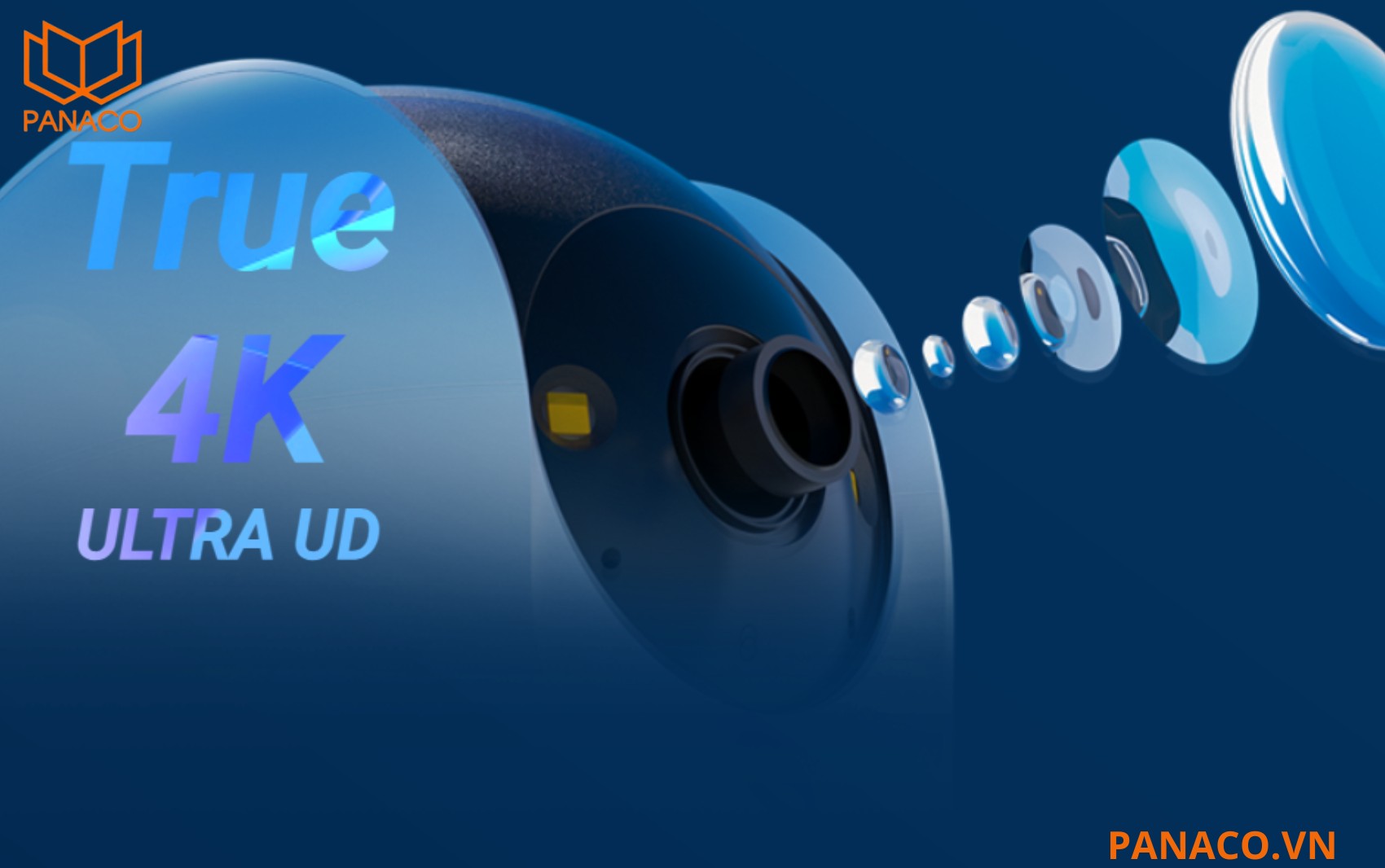 Camera Ezviz CS-C6N-R200-8H8WFL được trang bị độ phân giải 4K Ultra HD