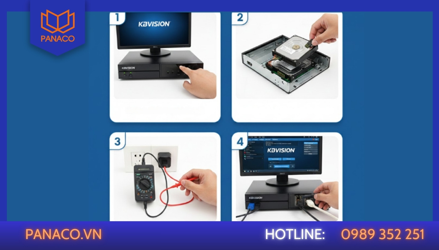 Hướng xử lý hiệu quả khi đầu ghi KBVision bị treo logo