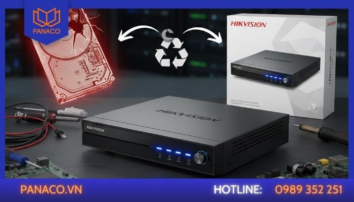 Trường hợp nên sửa và thay đầu ghi Hikvision