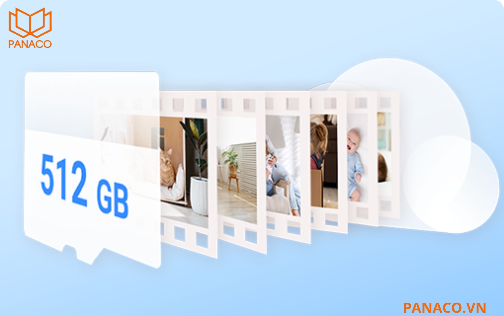 Camera Ezviz C6N G1 3K hỗ trợ khe cắm thẻ nhớ MicroSD dung lượng tối đa 512GB