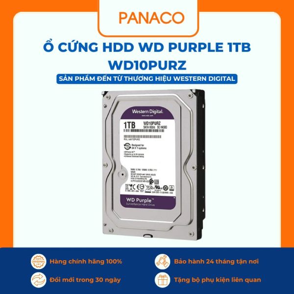 Ổ cứng HDD WD Purple 1TB WD10PURZ