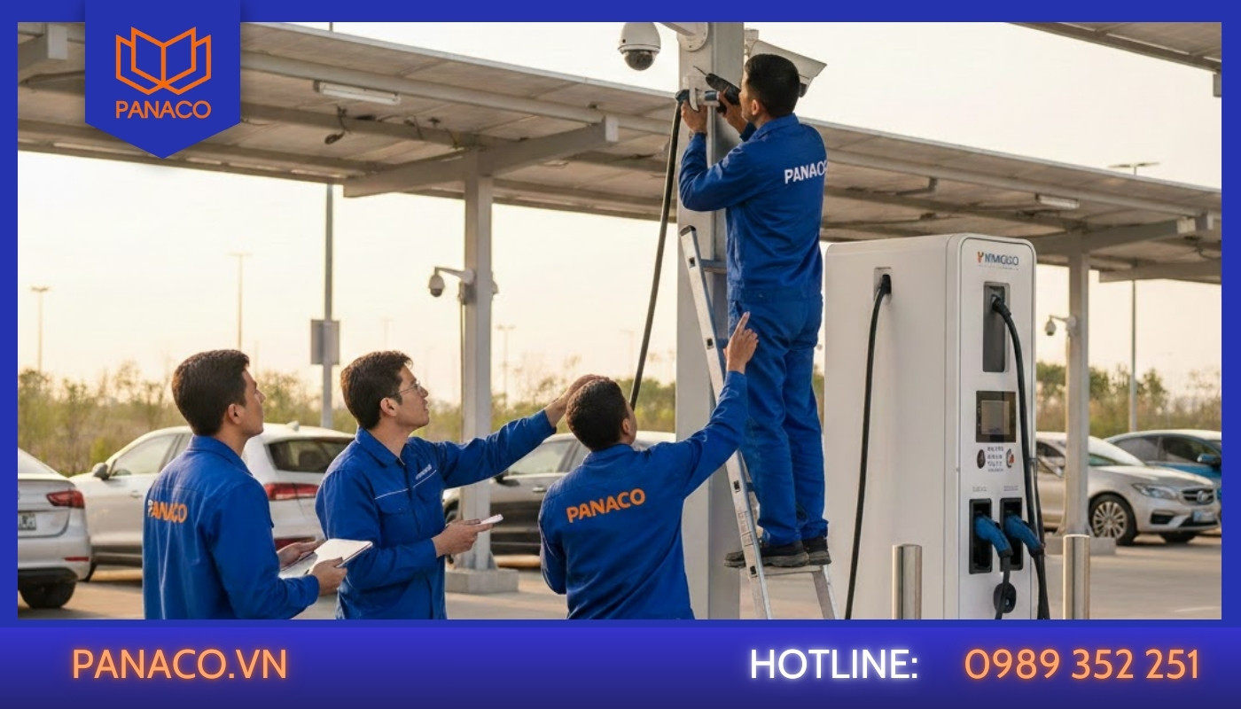 Panaco - Đơn vị lắp camera cho trạm sạc xe điện chuyên nghiệp giá tốt