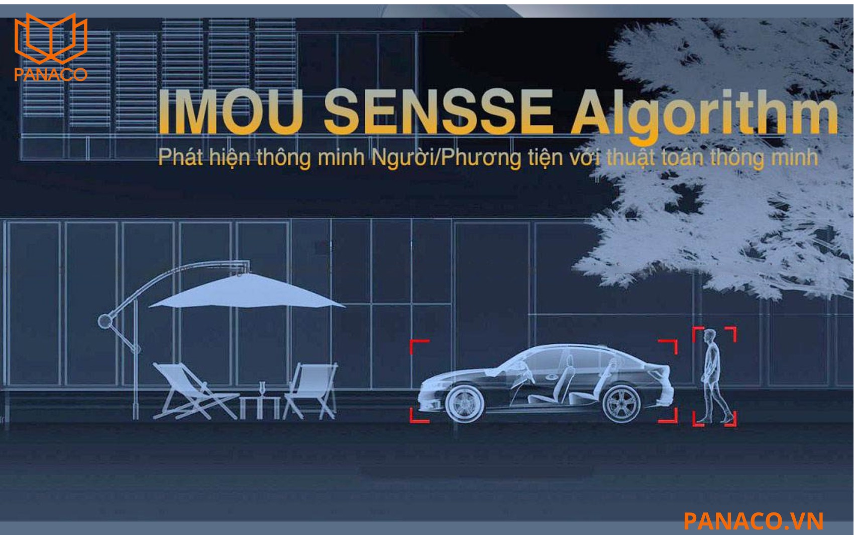 Imou IPC-PS8D-5V0 hỗ trợ AI phát hiện chính xác con người và phương tiện