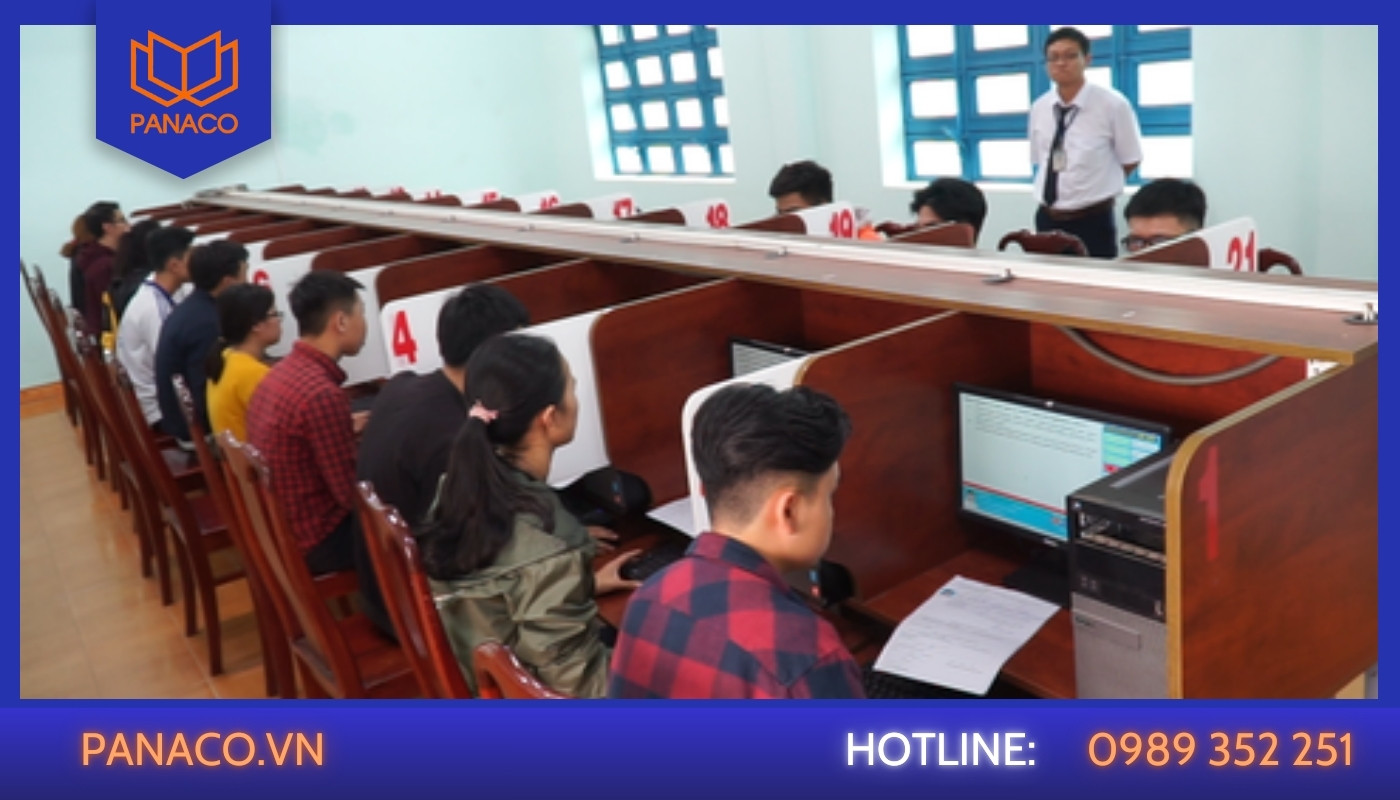 Phòng thi lý thuyết là khu vực bắt buộc phải lắp camera