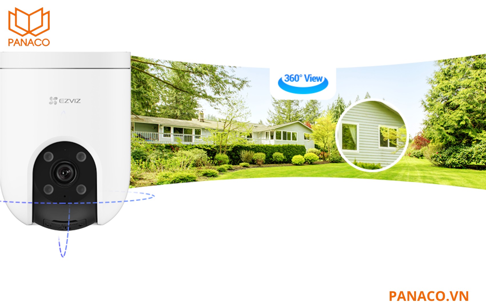 Ezviz H8C Pro 4K là dòng camera quay quét ngoài trời